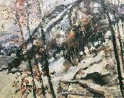 Lovis Corinth, Walchensee mit Herzogstand im Schnee